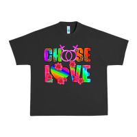 Pigment Black choose love (lesbian) Urban Heavy Tee - HRA Design Shop