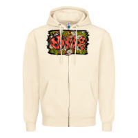 Sandshell ladybug one background Zipper Hoodie - BarkalooDesign