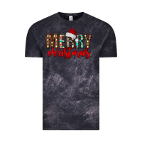 Cloud Black merry christmas Vintage Tee - CowhideDigitalArt