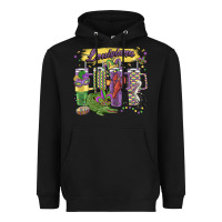 Black obsessive cup disorder mardi gras Heavyweight Hoodie - MaliasSmallBusiness