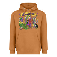 Meerkat obsessive cup disorder mardi gras Heavyweight Hoodie - MaliasSmallBusiness