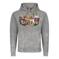 Cloud Rock floral coffee cups Vintage Hoodie - Zillion Design Studio