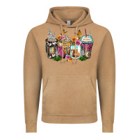 Vintage Camel floral coffee cups Vintage Hoodie - Zillion Design Studio