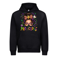 Black mardi gras principal caucasian messy bun Urban Hoodie - texasbilliewilder