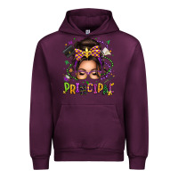 Mauve Wine mardi gras principal caucasian messy bun Urban Hoodie - texasbilliewilder