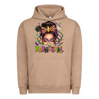 Pigment Burro mardi gras principal caucasian messy bun Urban Hoodie - texasbilliewilder