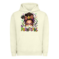Pigment Pistachio mardi gras principal caucasian messy bun Urban Hoodie - texasbilliewilder
