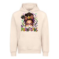 Sandshell mardi gras principal caucasian messy bun Urban Hoodie - texasbilliewilder
