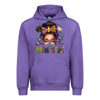 Tulip mardi gras principal caucasian messy bun Urban Hoodie - texasbilliewilder