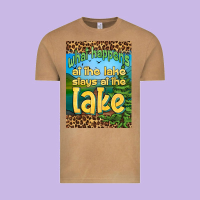 What Happens At The Lake Stays At The Lake Air Freshener Vintage Tee Designed By Hra Design Shop