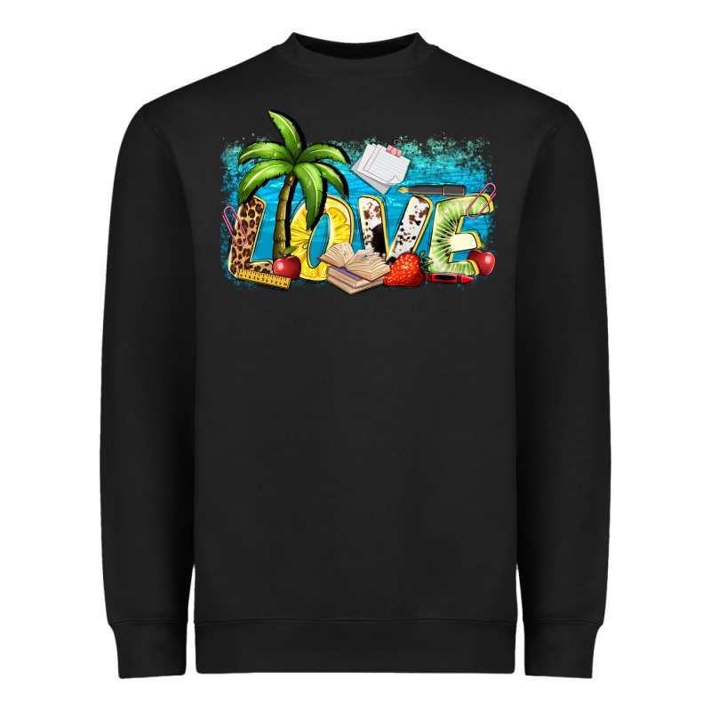 Love Summer Teacher Heavyweight Sweatshirt by Zillion Design Studio | Teevron