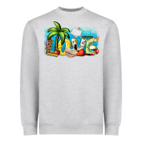 Heather Grey love summer teacher Heavyweight Sweatshirt - Zillion Design Studio