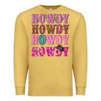 Antique Gold pink howdy howdy howdy Premium Sweatshirt - NancyCooperArtShop