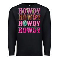 Black pink howdy howdy howdy Premium Sweatshirt - NancyCooperArtShop