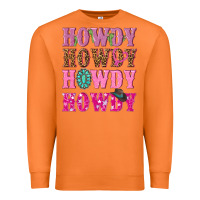 Carrot pink howdy howdy howdy Premium Sweatshirt - NancyCooperArtShop