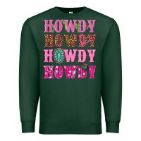 Pink Howdy Howdy Howdy Premium Sweatshirt | Teevron