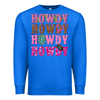 True Royal pink howdy howdy howdy Premium Sweatshirt - NancyCooperArtShop