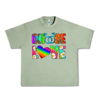 Oil Green choose love (gay) Urban Heavy Tee - HRA Design Shop