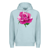 Blue Mist Parade Day Rose Premium Hoodie - LillyAllenDesigns