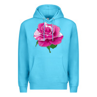 Ocean Blue Parade Day Rose Premium Hoodie - LillyAllenDesigns