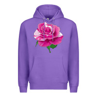 Purple Parade Day Rose Premium Hoodie - LillyAllenDesigns