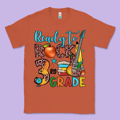 Ready To Rock 3rd Grade Classic Tee Designed By Jahusdesignshop