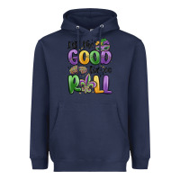Navy let the good times roll Heavyweight Hoodie - MaliasSmallBusiness