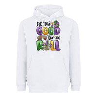 White let the good times roll Heavyweight Hoodie - MaliasSmallBusiness