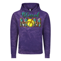 Cloud Purple western blessed mom with softball Vintage Hoodie - texasbilliewilder