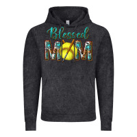 Vintage Black western blessed mom with softball Vintage Hoodie - texasbilliewilder