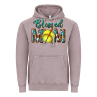 Vintage Zinc western blessed mom with softball Vintage Hoodie - texasbilliewilder