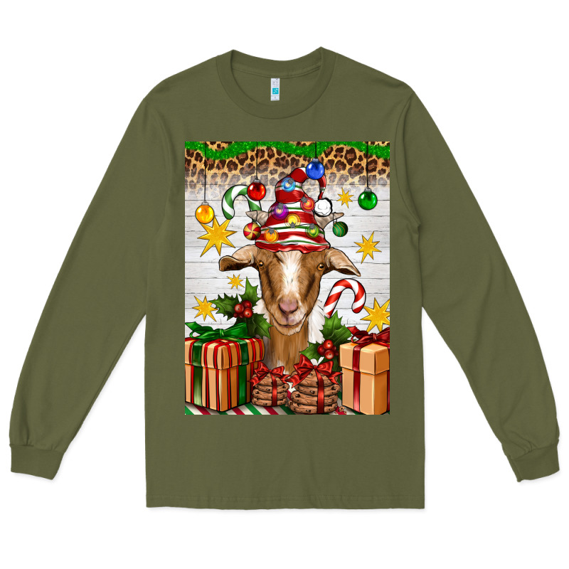 Christmas Goat Air Freshener Long Sleeve Tee by Artiststas | Teevron