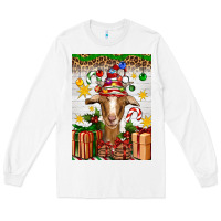 White christmas goat air freshener Long Sleeve Tee - Artiststas
