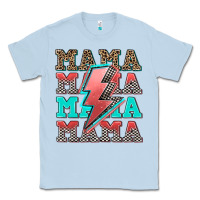 Dusty Blue racing mama mama mama Classic Tee - AdoDesignShop