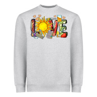 Heather Grey love summer nurse Heavyweight Sweatshirt - Zillion Design Studio