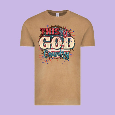 This Is God Country 4th Of July Vintage Tee Designed By Cowgirlartshop