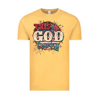 Vintage Mustard This is god country 4th of july Vintage Tee - CowGirlArtShop