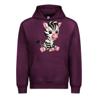 Mauve Wine zebra Urban Hoodie - texasbilliewilder