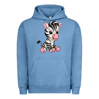 Pigment Pebble Blue zebra Urban Hoodie - texasbilliewilder