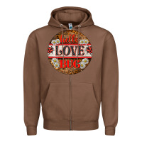 Chestnut hello love bug ladybug ornament Zipper Hoodie - BarkalooDesign