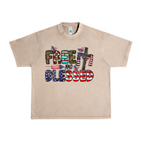French Oak free and blessed Urban Heavy Tee - CowhideDigitalArt