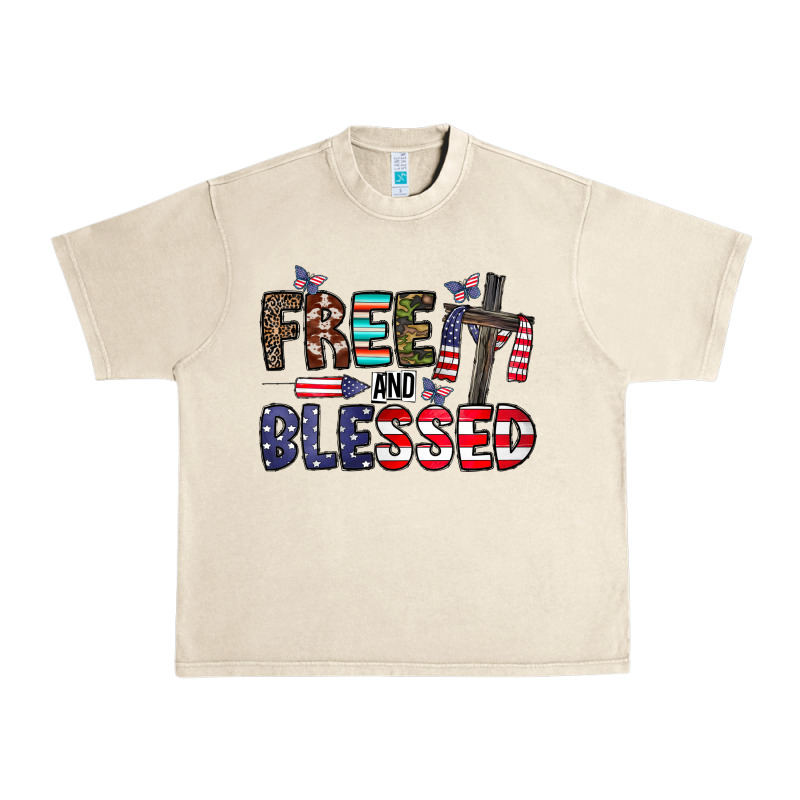 Free And Blessed Urban Heavy Tee by CowhideDigitalArt | Teevron