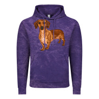 Cloud Purple dachshund Vintage Hoodie - RanaPortraitStore