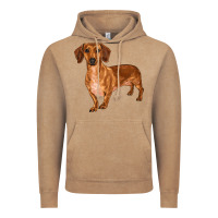 Vintage Coffee dachshund Vintage Hoodie - RanaPortraitStore