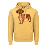Vintage Mustard dachshund Vintage Hoodie - RanaPortraitStore