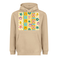 Mushroom retro daisy Heavyweight Hoodie - MaliasSmallBusiness