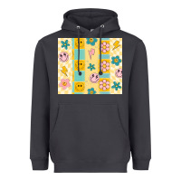 Smoke retro daisy Heavyweight Hoodie - MaliasSmallBusiness