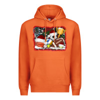 Carrot christmas sports background Premium Hoodie - AdoDesignShop