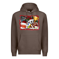 Coffee christmas sports background Premium Hoodie - AdoDesignShop