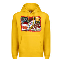 Lemon christmas sports background Premium Hoodie - AdoDesignShop